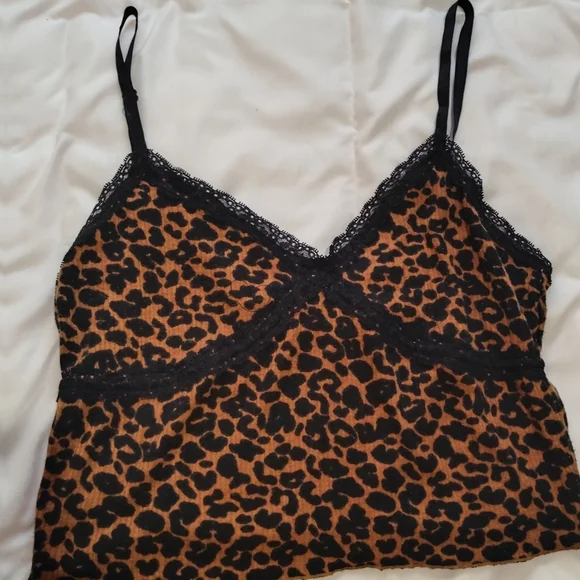 Wild Fable Leopard Lace Trim Chemise - Picture 6 of 10